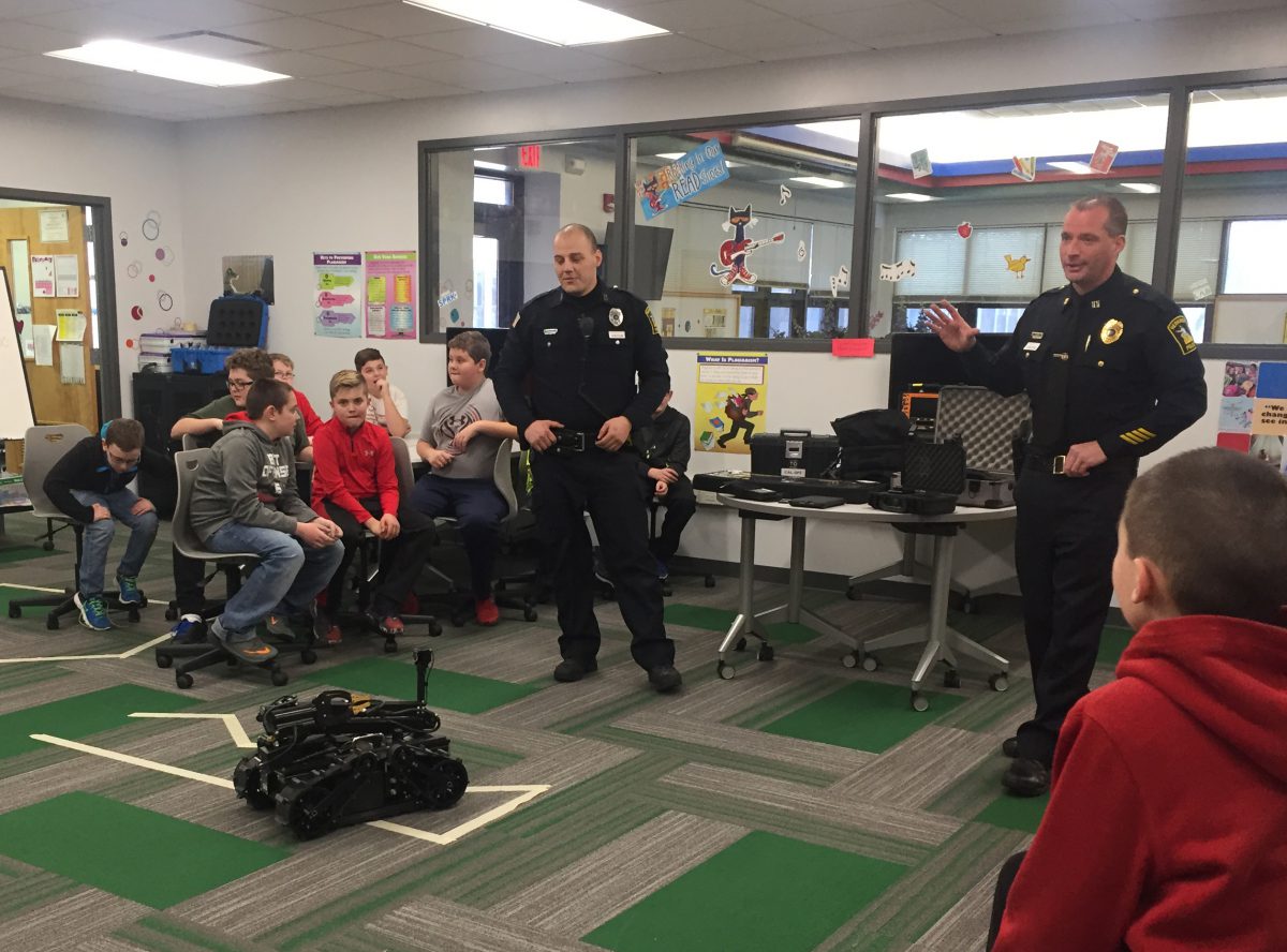 Herkimer Elementary names police robot