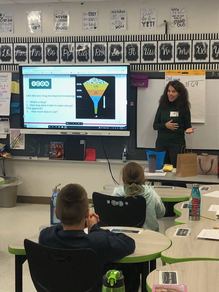 ICON project manager speaks to Herkimer Elementary students 