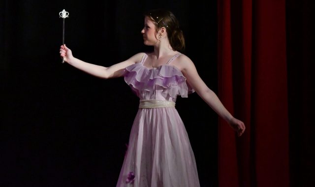 Student performing as Fairy Godmother
