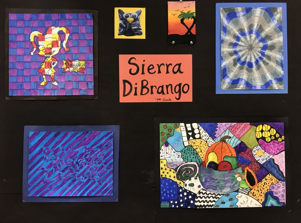 Artwork by Art Student of the Month for April 2023 Sierra DiBrango
