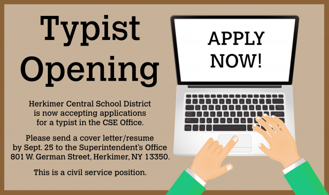 Typist opening apply now image.