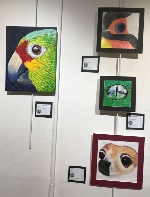 Herkimer artwork at art show