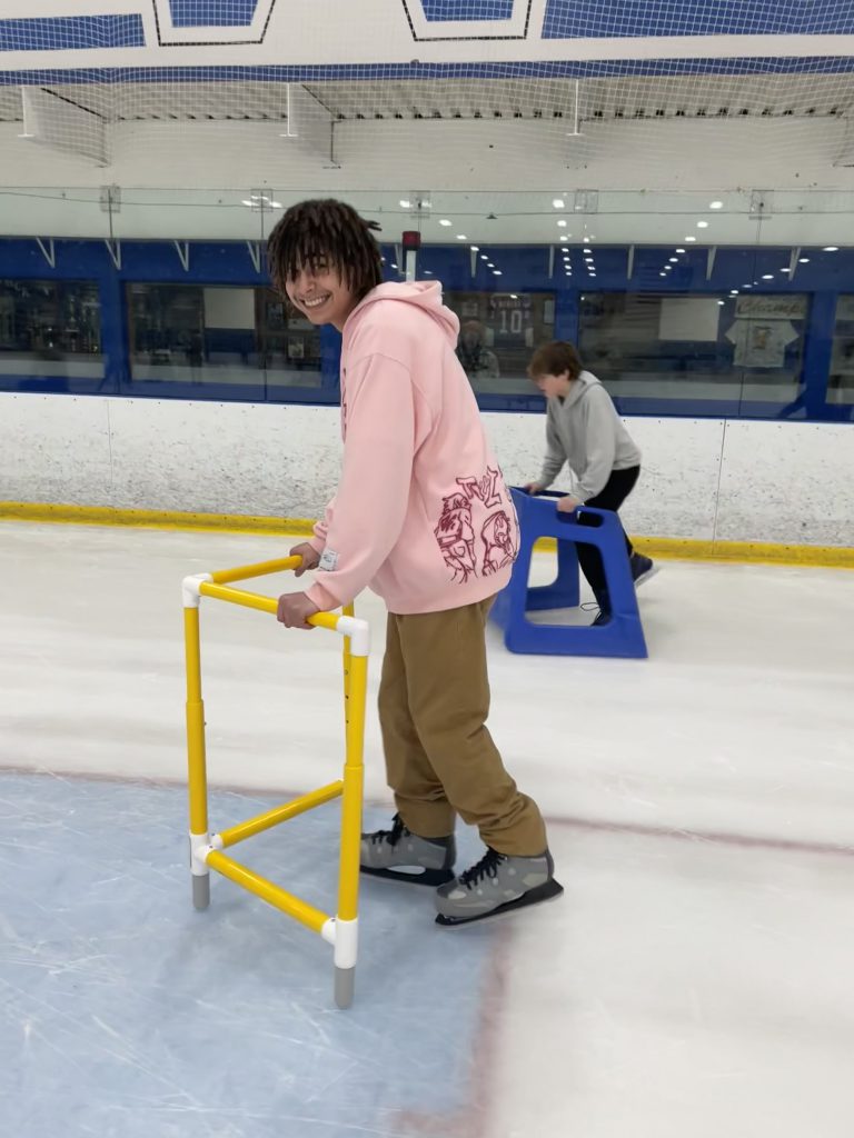 Eighth graders at the Whitestown Ice Rink