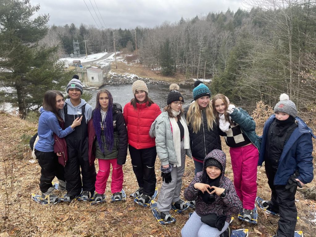 Sixth graders on field trip to Black River Education Center.