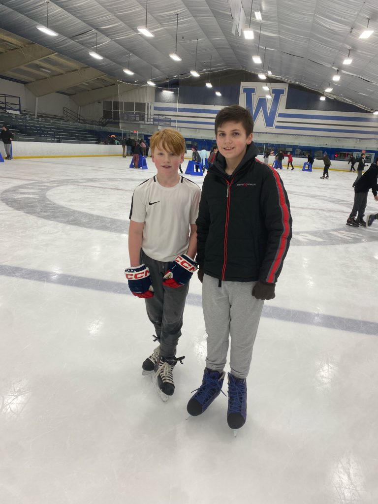 Seventh graders on field trip to Whitestown Ice Rink.