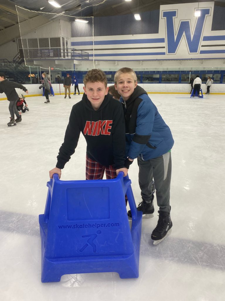 Seventh graders on field trip to Whitestown Ice Rink.