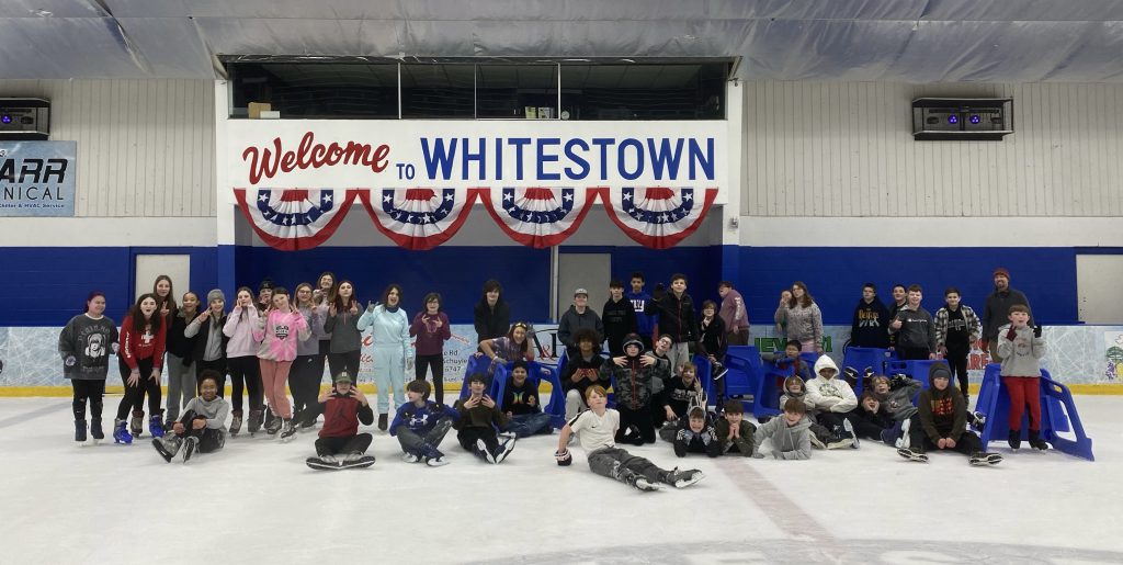 Seventh graders on field trip to Whitestown Ice Rink.