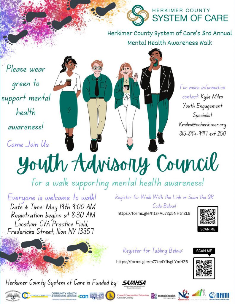 Mental Health Awareness Walk flier