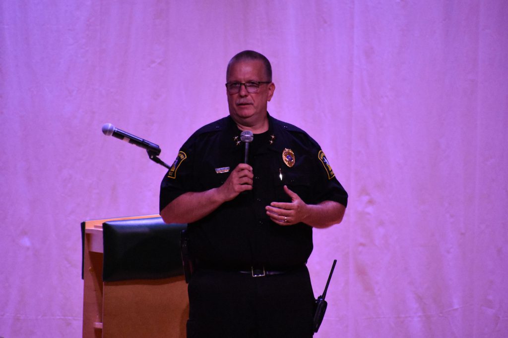 Chief Jory on stage