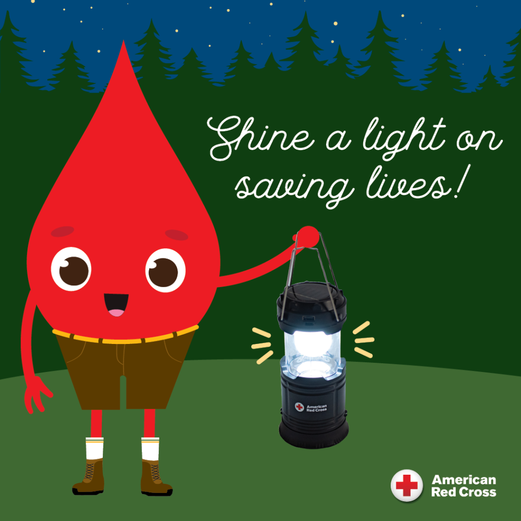 Illustration of a lantern with the words "shine a light on saving lives!"