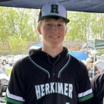 Student Brady Saunders in baseball uniform