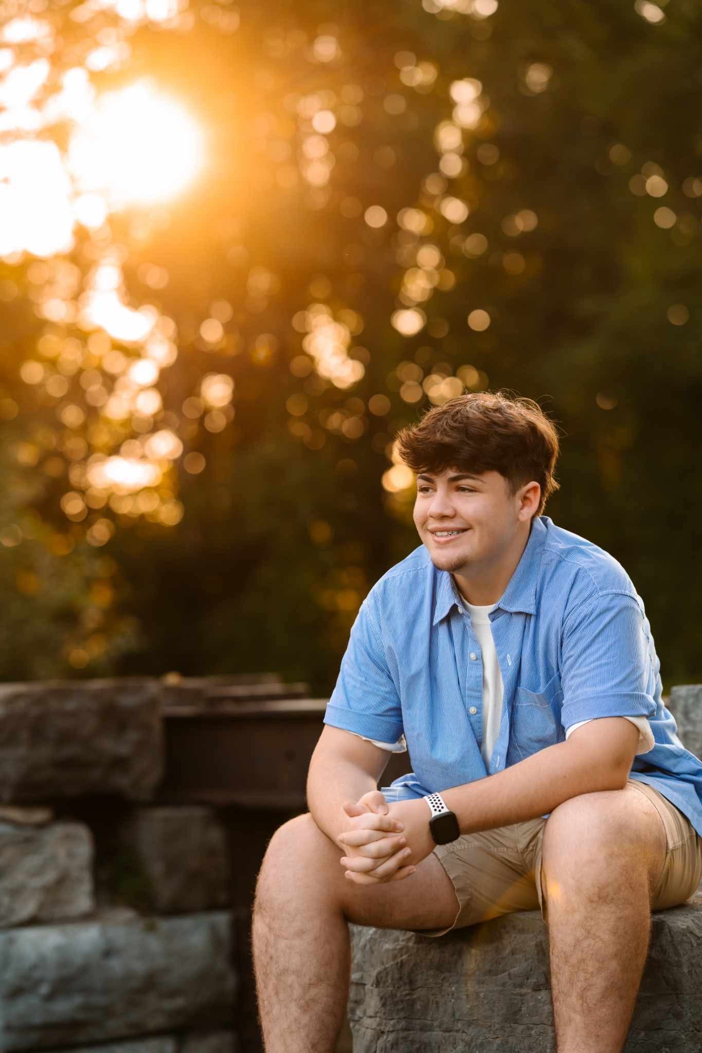 Peyton Gillen sitting outside