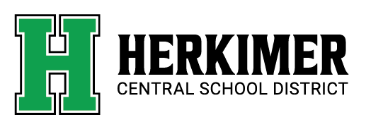 Herkimer Central School District logo with a green H and the words Herkimer Central School District
