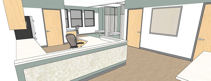Rendering of new nurse's office